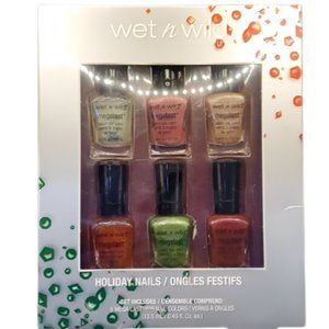 2 PC Bundle NIB Wet N Wild Christmas Nail Polish Gift Set Glitter & Glam